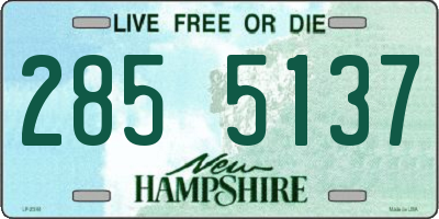 NH license plate 2855137