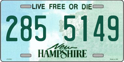 NH license plate 2855149