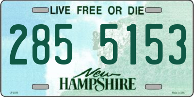 NH license plate 2855153