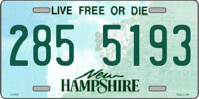 NH license plate 2855193