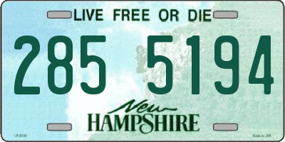 NH license plate 2855194
