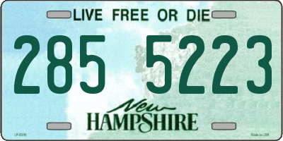 NH license plate 2855223