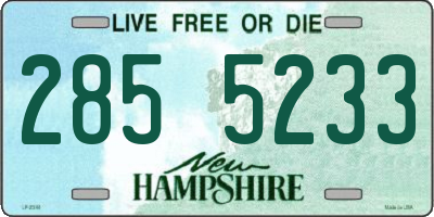 NH license plate 2855233