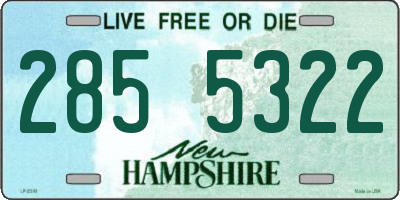 NH license plate 2855322