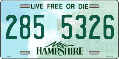 NH license plate 2855326