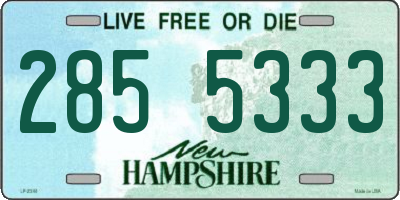 NH license plate 2855333