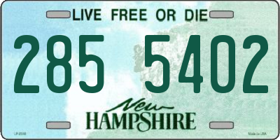 NH license plate 2855402