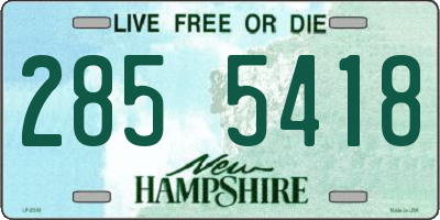 NH license plate 2855418