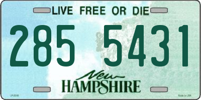 NH license plate 2855431