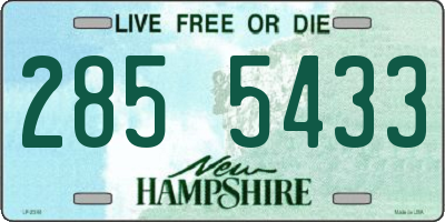 NH license plate 2855433