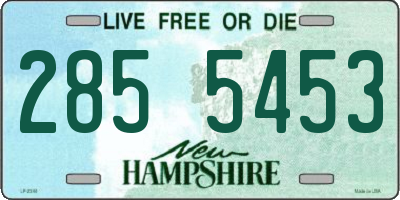 NH license plate 2855453