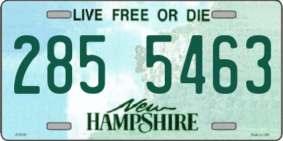 NH license plate 2855463