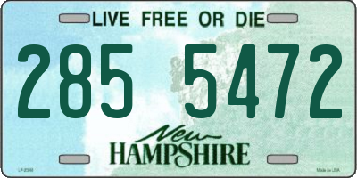 NH license plate 2855472