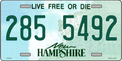 NH license plate 2855492