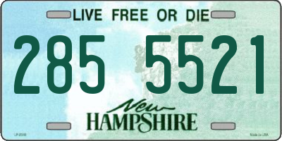NH license plate 2855521