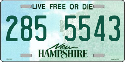 NH license plate 2855543