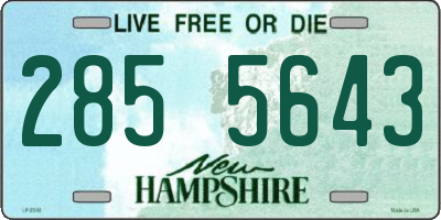 NH license plate 2855643