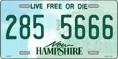 NH license plate 2855666