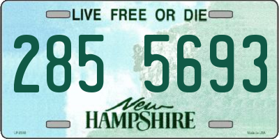 NH license plate 2855693