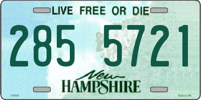 NH license plate 2855721
