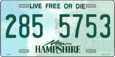 NH license plate 2855753