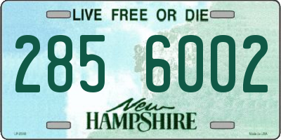 NH license plate 2856002