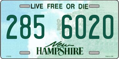 NH license plate 2856020