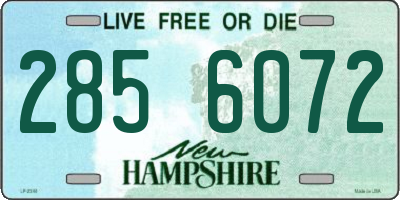 NH license plate 2856072