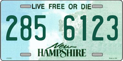 NH license plate 2856123