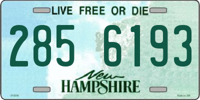 NH license plate 2856193