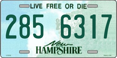 NH license plate 2856317