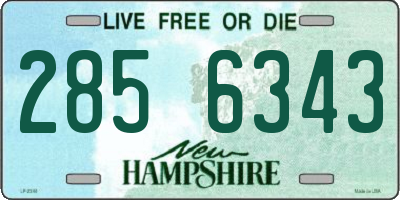 NH license plate 2856343