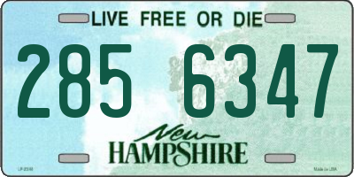 NH license plate 2856347