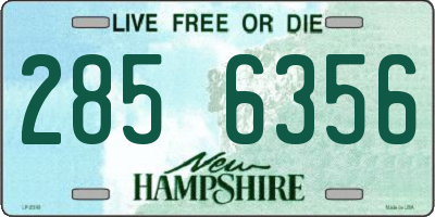 NH license plate 2856356