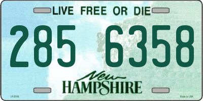 NH license plate 2856358