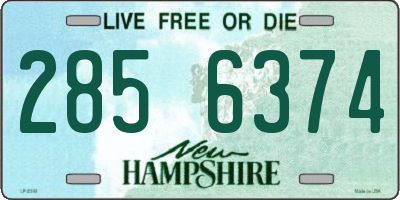 NH license plate 2856374