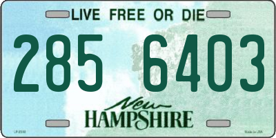 NH license plate 2856403