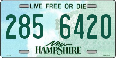 NH license plate 2856420