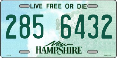 NH license plate 2856432