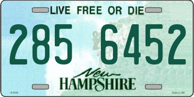 NH license plate 2856452