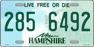 NH license plate 2856492