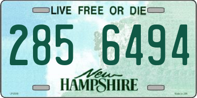 NH license plate 2856494