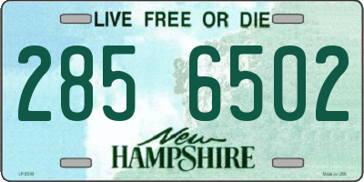 NH license plate 2856502