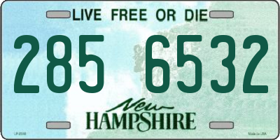 NH license plate 2856532