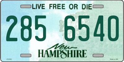 NH license plate 2856540