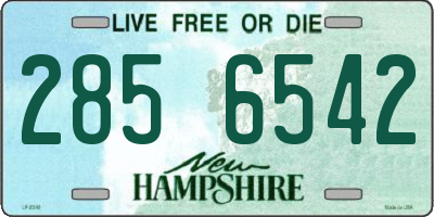 NH license plate 2856542