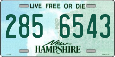 NH license plate 2856543