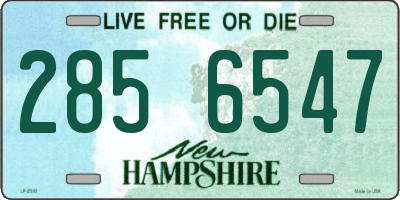 NH license plate 2856547