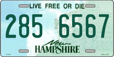 NH license plate 2856567