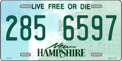 NH license plate 2856597